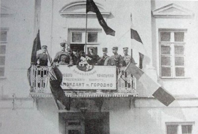 Спецыяльная літоўская місія праездам у Гродне, 18 красавіка 1919