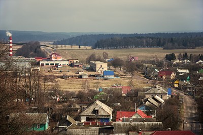 Вид с холма Адама Мицкевича на игрушечный Новогрудок