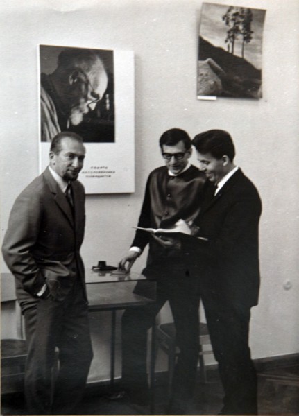 Слева направо: Феликс КУЧЕР, Юрий Васильев, Евгений КОЗЮЛЯ. 1968г.