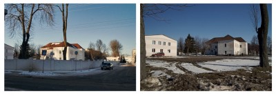 Слева-снимок 2 февраля 2011,а справа-2 марта2011